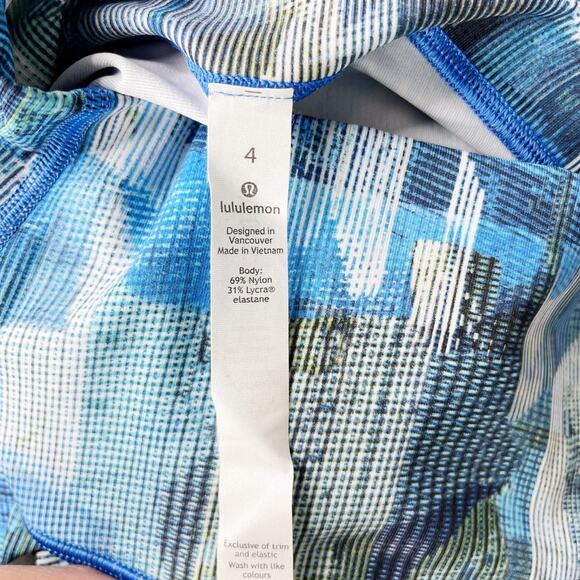 Lululemon Womens Size 4 Wunder Under Hi-Rise 7/8 Tight 25" Sun Dazed Multi Blue - Picture 9 of 11